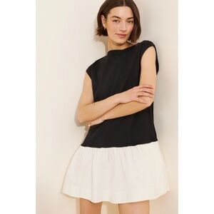 NWT Free People Enya Bubble Hem Mini Dress - Size Medium